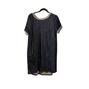 Gilli Dark Blue Denim Colored Dress, Size L-5/$15